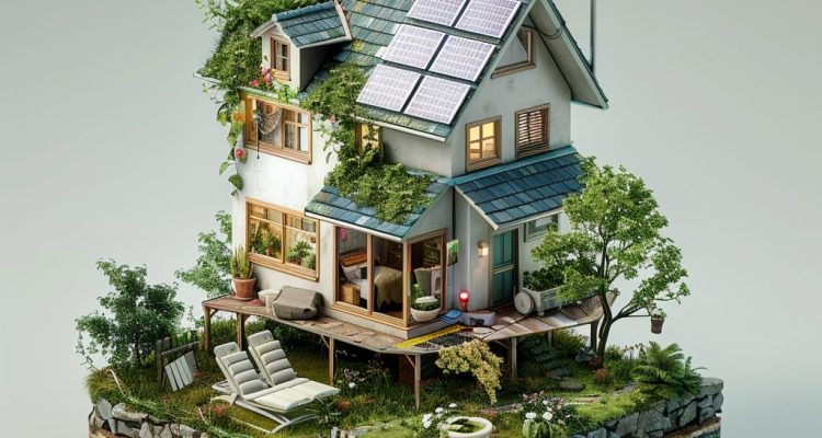 mooi huis met batterij
